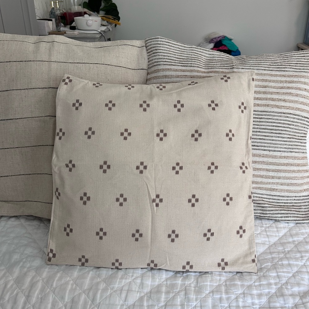 Custom Neutral Throw Pillow Cover Set